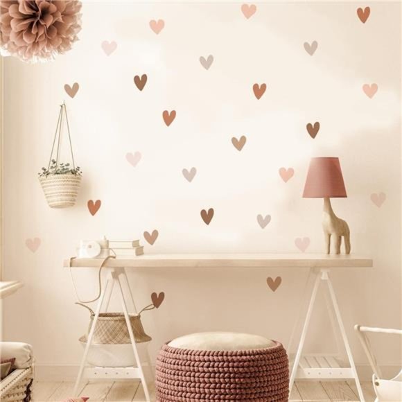 Boho Wall Stickers Girls Bedroom Removable Wall Decals Nursery Kids Room Decor - Picture 1 of 6